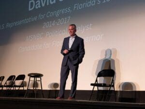 Democratic gubernatorial candidate David Jolly in Lakeland on August 5, 2025 (Photo by Mitch Perry/Florida Phoenix)